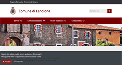 Desktop Screenshot of comune.landiona.no.it